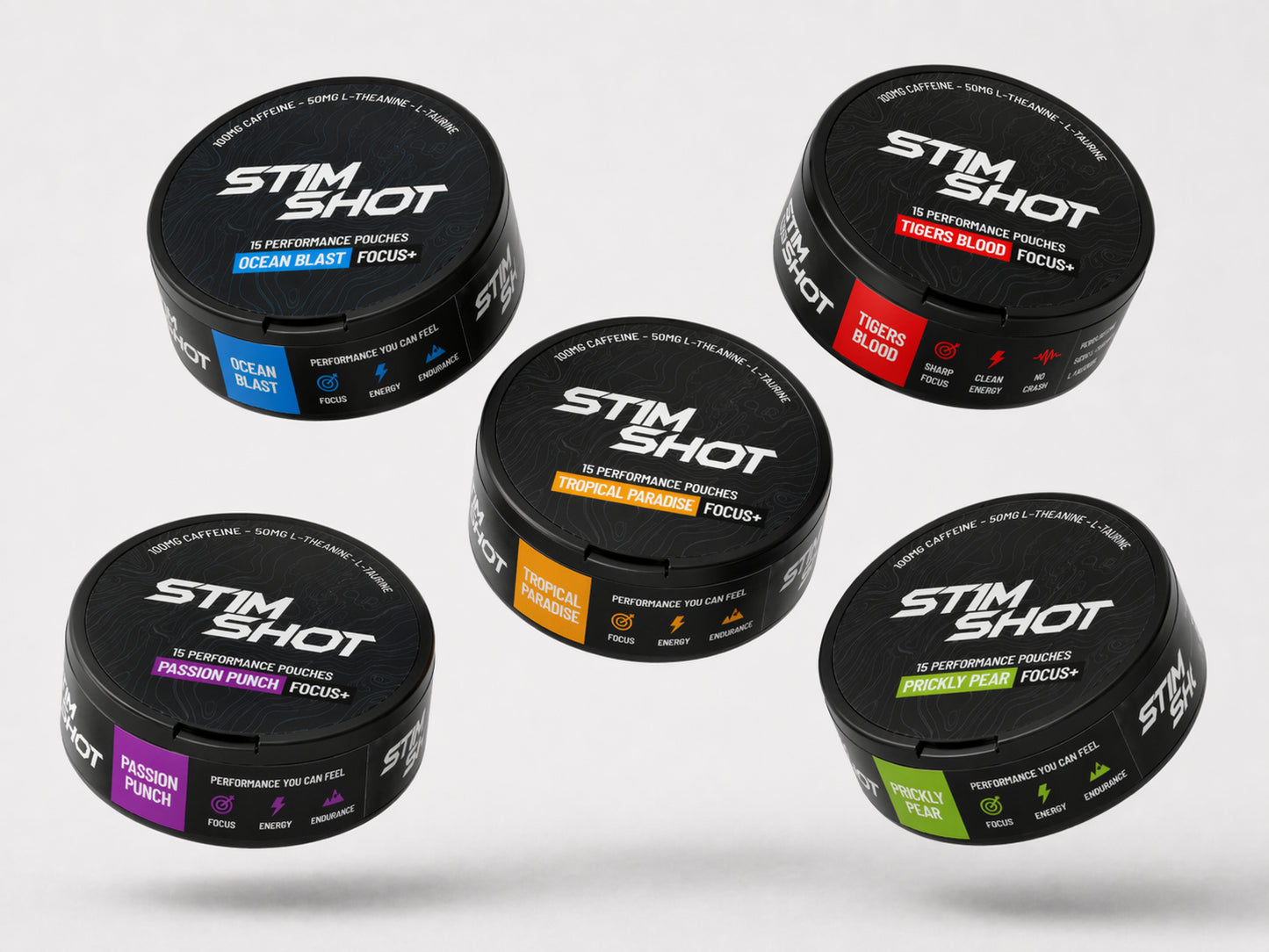 Stimshot Energy Pouches - 5 Pack (All Flavors)