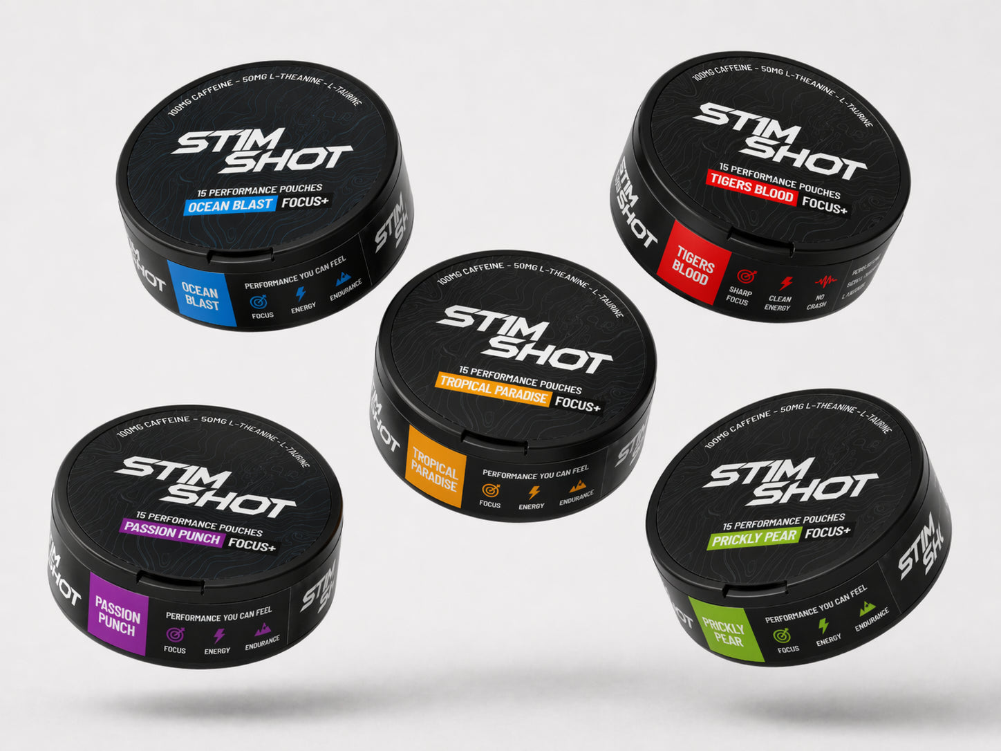 Stimshot Energy Pouches - 5 Pack (All Flavors)